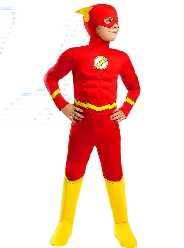 Funidelia | Deluxe Flash Kostyme OFFISIELL til gutter ▶ Superhelt, DC Comics, Justice League - Flerfarget