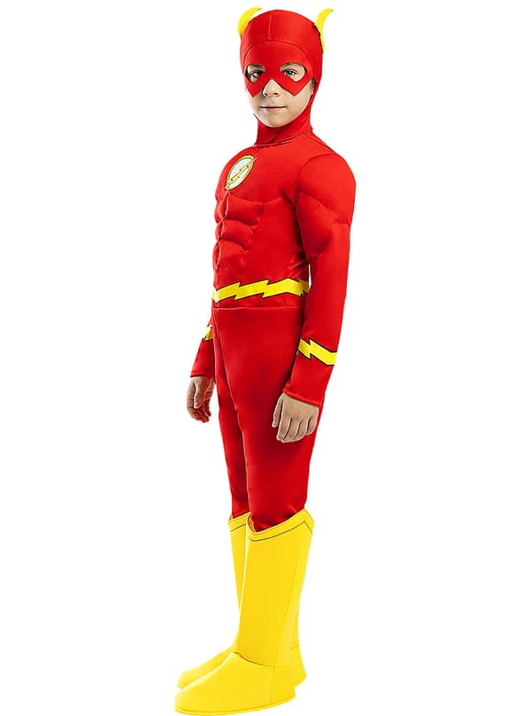 Funidelia | Deluxe Flash Kostyme OFFISIELL til gutter ▶ Superhelt, DC Comics, Justice League - Flerfarget