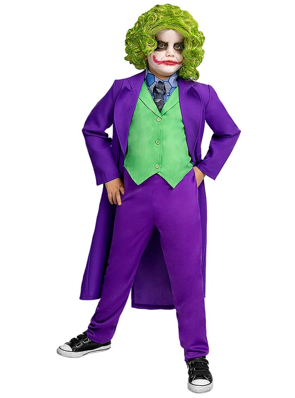 Funidelia | Joker Kostyme OFFISIELL til gutter ▶ Superhelt, DC Comics, Skurker - Flerfarget