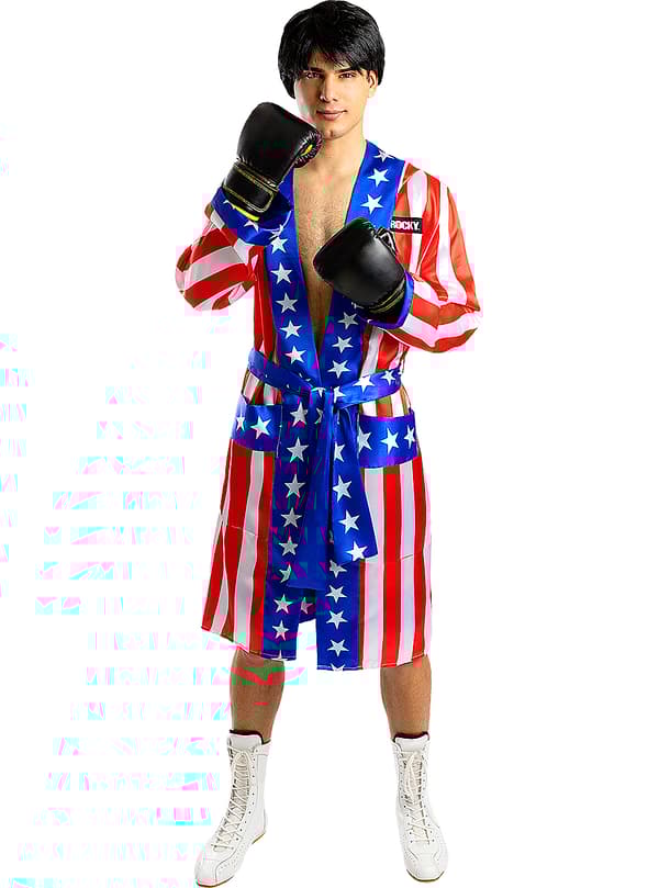 Funidelia | Rocky Balboa Boksekåbe - Rocky OFFICIELLE til mænd ▶ Rocky, Film & Serier, Rocky, Professioner - Multifarvet, tilbehør til kostume