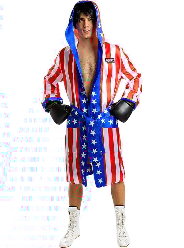Funidelia | Rocky Balboa Boksekåbe - Rocky OFFICIELLE til mænd ▶ Rocky, Film & Serier, Rocky, Professioner - Multifarvet, tilbehør til kostume