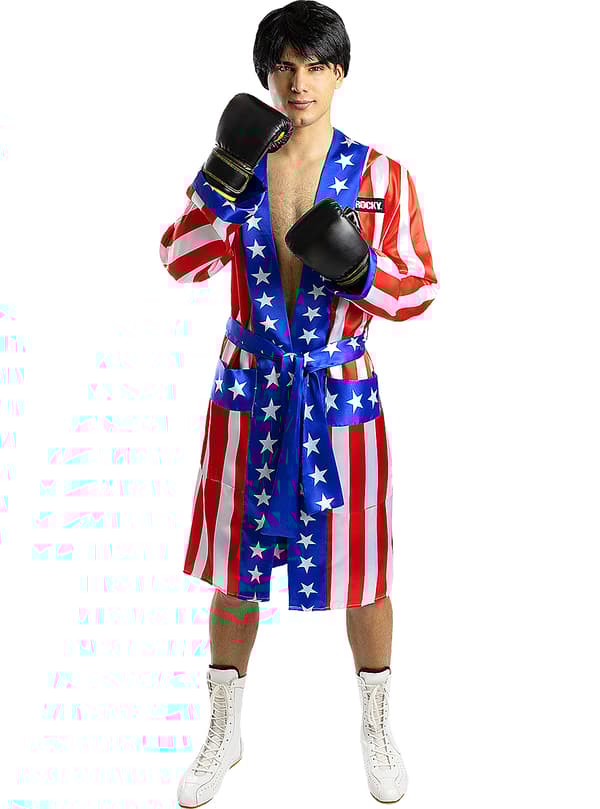 Funidelia | Rocky Balboa Boksekåbe - Rocky OFFICIELLE til mænd ▶ Rocky, Film & Serier, Rocky, Professioner - Multifarvet, tilbehør til kostume