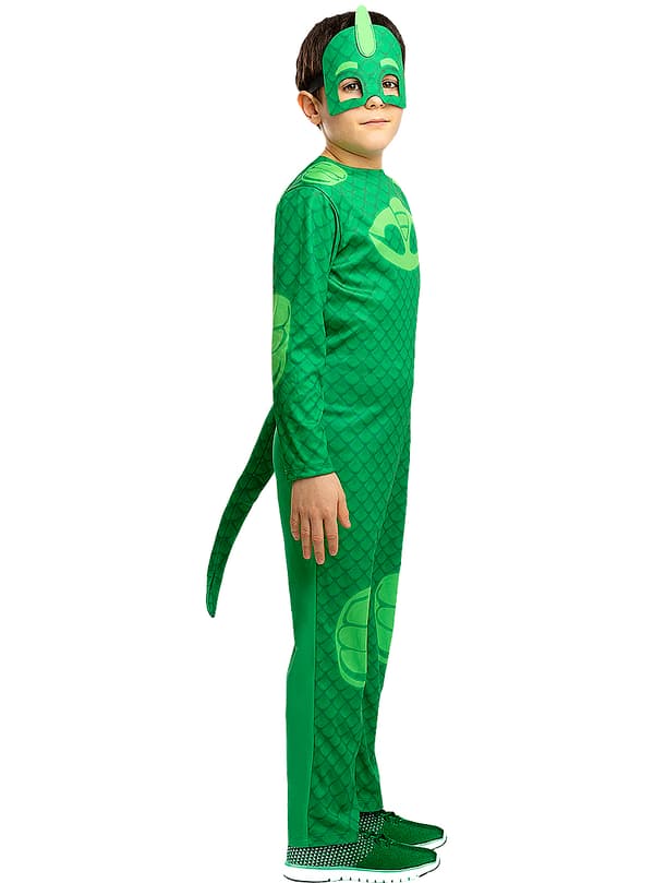 Funidelia | Maskeraddräkt Gecko Pyjamashjältarna OFFICIELLA för pokje ▶ Tecknad, Kattpojken, Ugglis, Gecko - Flerfärgad