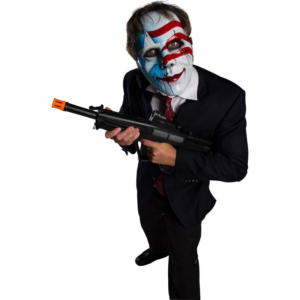 Bristol Novelty Unisex Dead White & Blue Halloween Mask