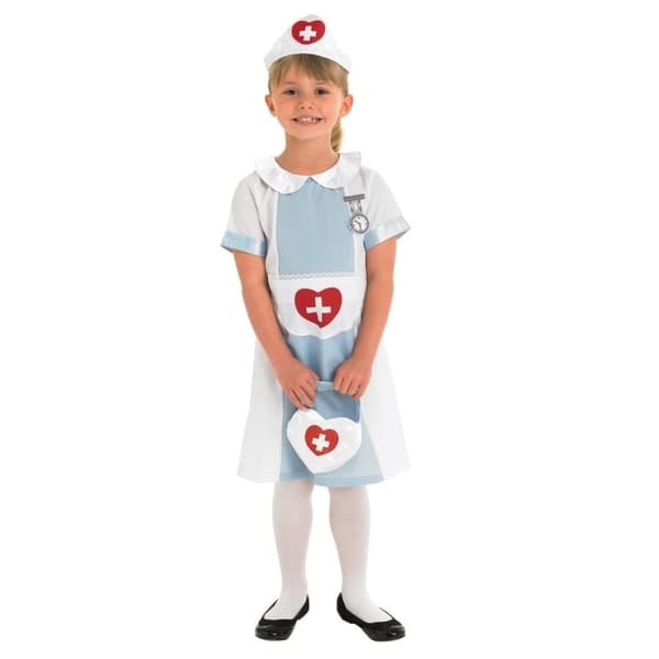 Rubies Piger sygeplejerske kostume White/Blue/Red L