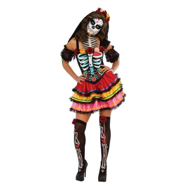 Rubies Womens/Ladies Day Of The Dead Seniora Costume