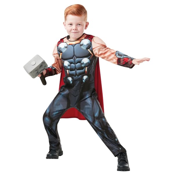 Thor Drenge Deluxe kostume Grey/Red S