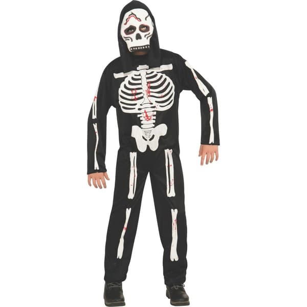 Bristol Novelty Childrens/Kids Skeleton Costume Black/White M