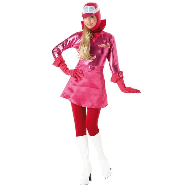 Wacky Races Womens/Ladies Penelope Pitstop Costume Pink S