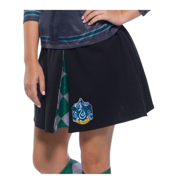 Harry Potter Minikjol för flickor Slytherin Black/Green/White One Size