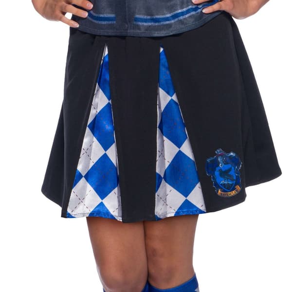 Harry Potter Minikjol för flickor Ravenclaw Black/Blue/White One Size