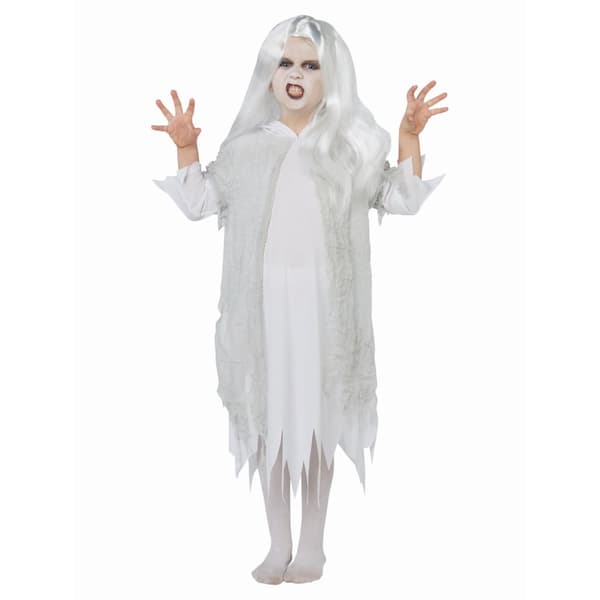 Bristol Novelty Girls Ghostly Spirit Costume White M