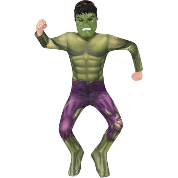 Hulk Kostume til børn/unge Green/Purple 7-8 Years