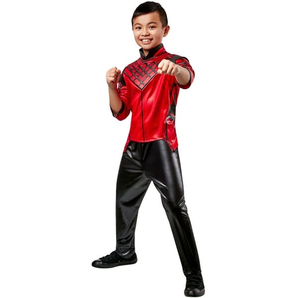 Shang-Chi Costume Top & Bottoms Red/Black 3-4 Years