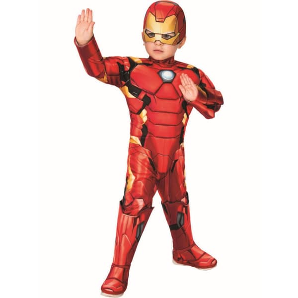 Iron Man Drenge Deluxe Muskler Kostume
