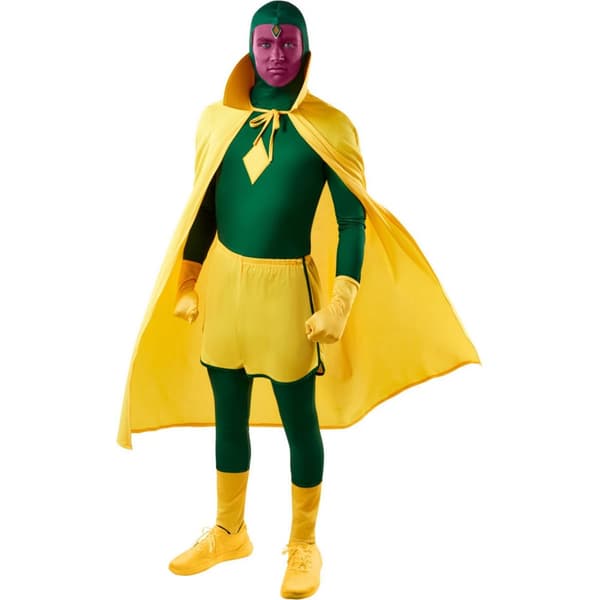 WandaVision Mens Deluxe Halloween Costume Green/Yellow Standard