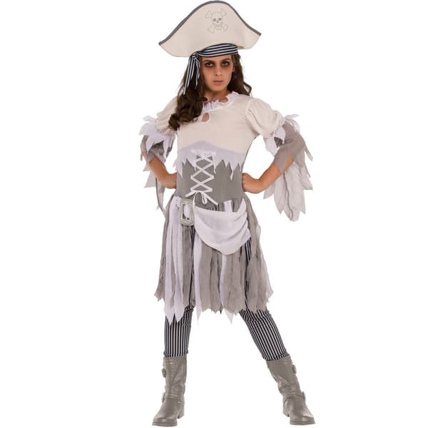 Bristol Novelty Girls Pirate Ghost Halloween Costume