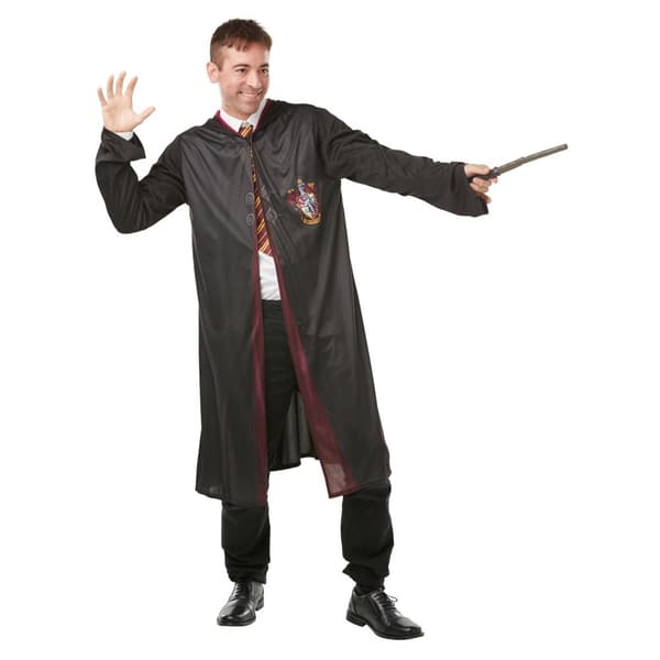Harry Potter Mens Gryffindor Costume Black/Red/Gold Standard