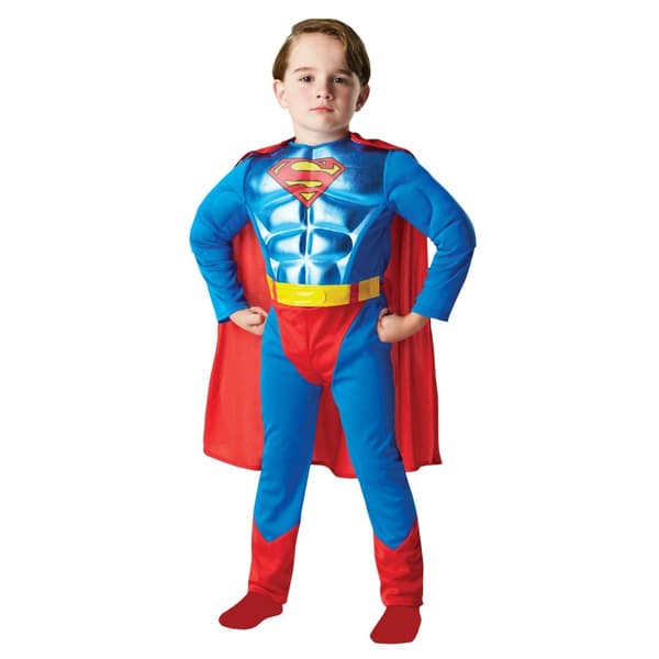Superman Metallic kostume til børn/børn