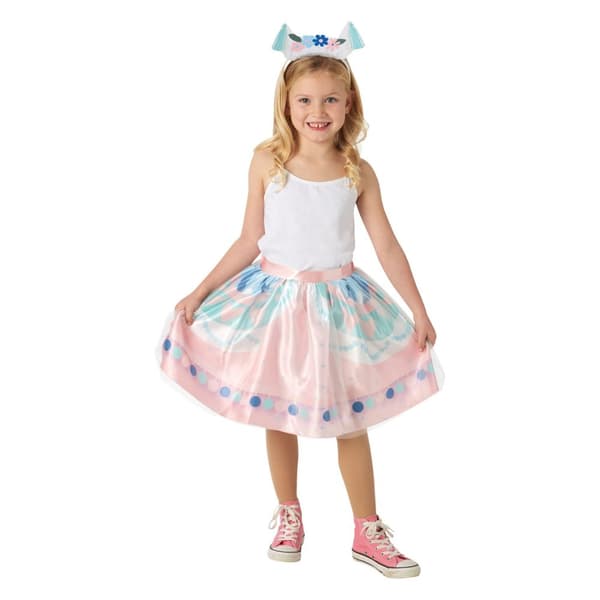 Bristol Novelty Childrens/Kids Llama Tutu Skirt Costume Pink/Blue One Size