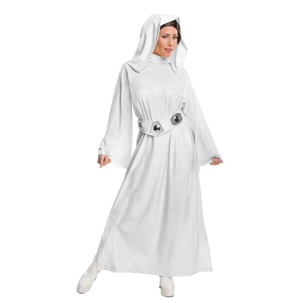 Star Wars Womens/Ladies Princess Leia Costume Dress White XS