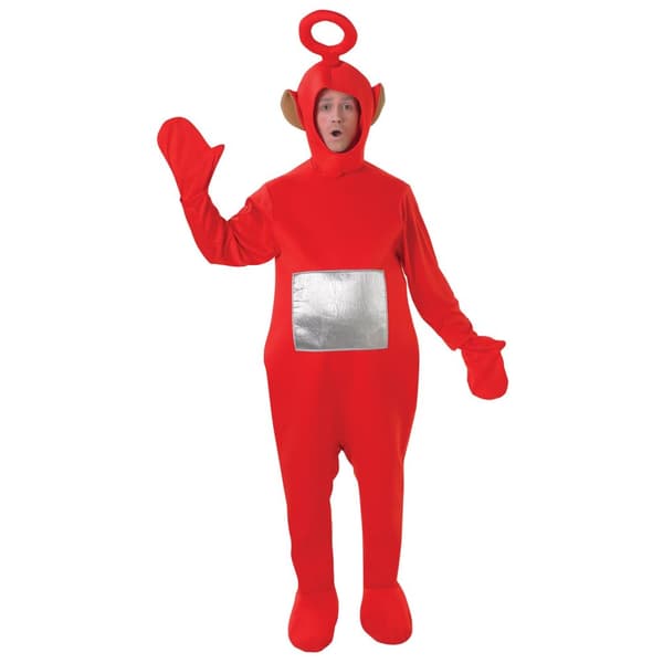 Teletubbies Unisex Vuxen Po-dräkt Red Standard