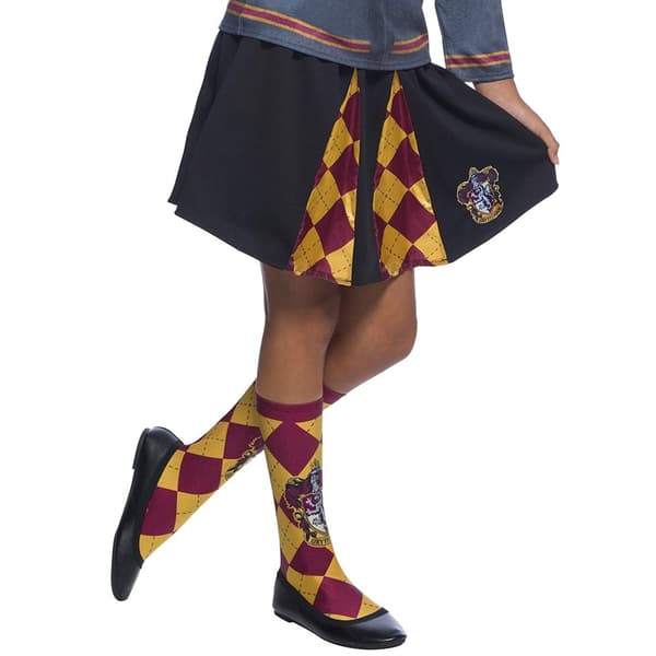 Harry Potter Barn/Kids Gryffindor kjol Black/Claret Red/Yellow One Size
