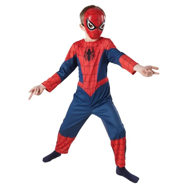 Spider-Man Barn/Kids gjuten 1/2 mask Red/Black One Size