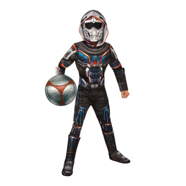 Black Widow Childrens/Kids Deluxe Taskmaster Costume Black/Blue/Silver M