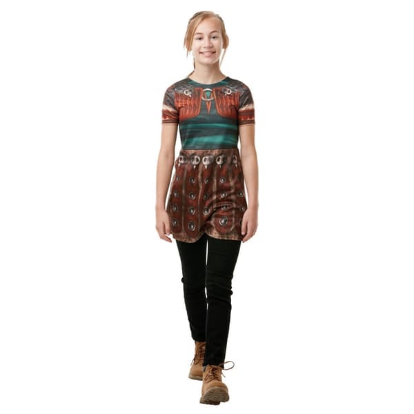 How To Train Your Dragon Girls Astrid Costume Brown 9-10 Years