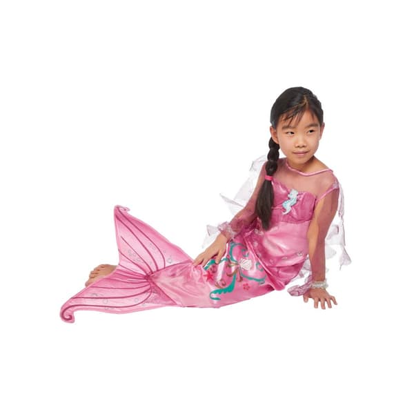 Bristol Novelty Børne/børn havfrue kostume Pink 9-10 Years