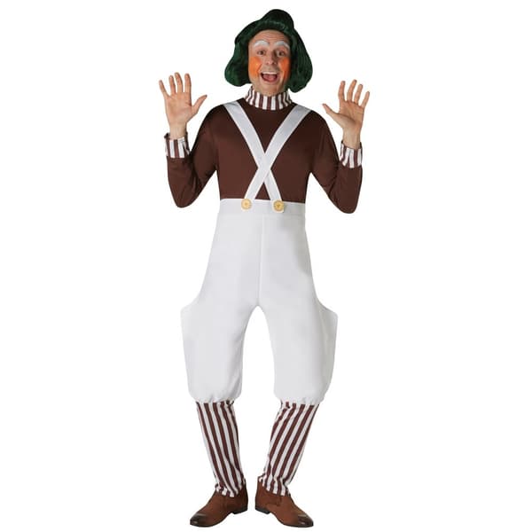 Willy Wonka & the Chocolate Factory Oompa Loompa-dräkt för män