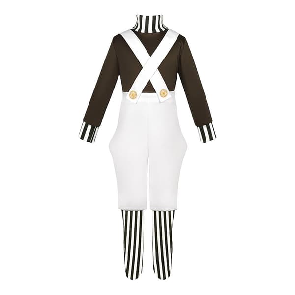 Willy Wonka & the Chocolate Factory Oompa Loompa kostume til mænd Brown/White M