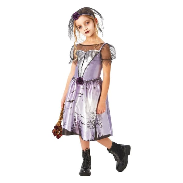 Rubies Piger gotisk brud kostume Purple 7-8 Years
