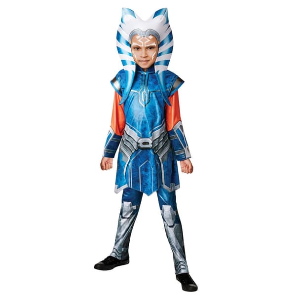 Star Wars Childrens/Kids Deluxe Ahsoka Tano Costume Blue/Orange/White S