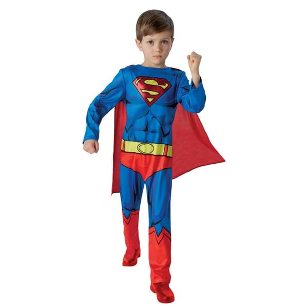 Superman Boys Comic Costume Blue/Red/Yellow L