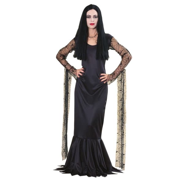 The Addams Family Womens/Ladies Morticia Addams Costume Dress