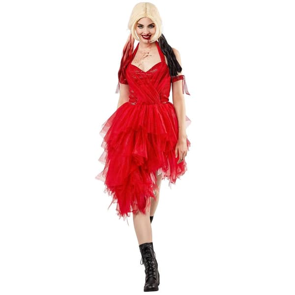 Suicide Squad Womens/Ladies Harley Quinn Costume Dress Set