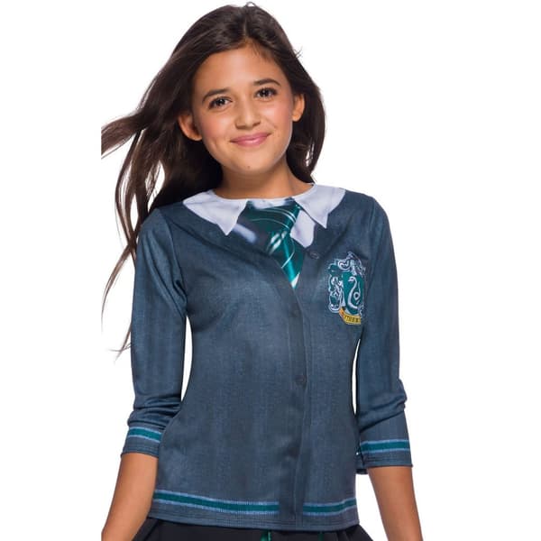 Harry Potter Barn/Kids Slytherin kostym topp Green/Grey 3-4 Years