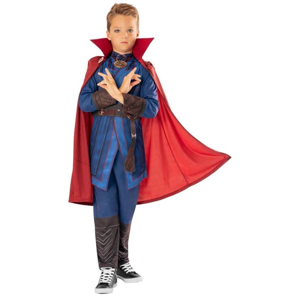 Doctor Strange Boys Deluxe Costume Blue/Red/Brown 5-6 Years