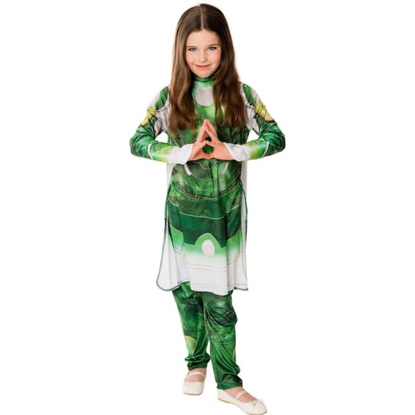 The Eternals Girls Sersi Costume Top & Bottoms Green 9-10 Years