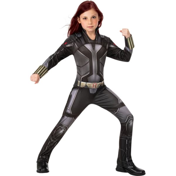 Black Widow Childrens/Kids Costume Black/Grey M
