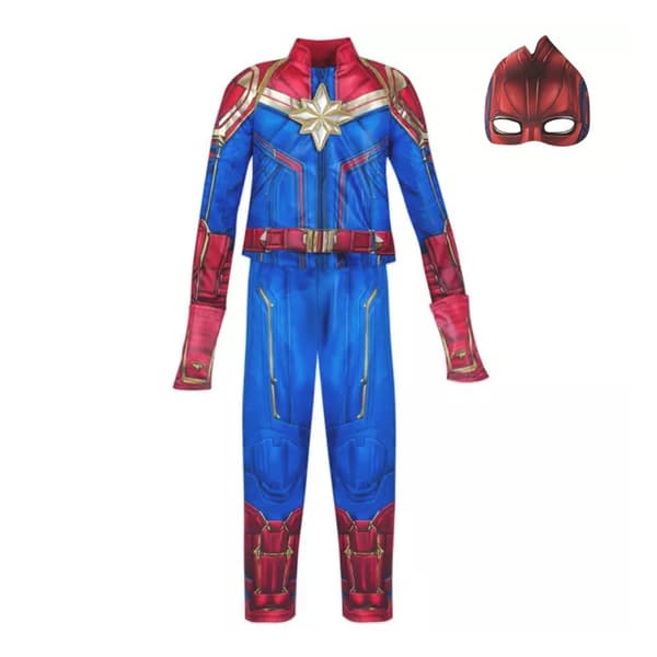 Captain Marvel Childrens/Kids Deluxe Costume