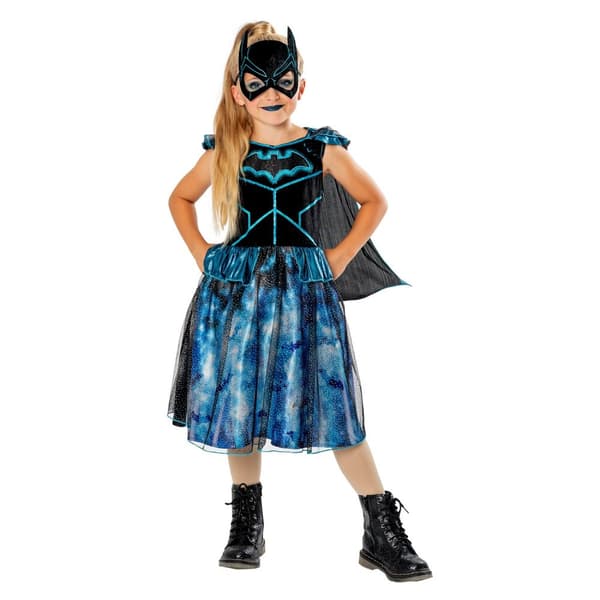 DC Comics Girls Bat-Tech Batgirl Costume Blue/Black 3-4 Years