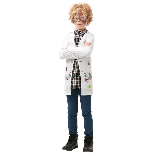 Bristol Novelty Childrens/Kids Mad Scientist Costume Jacket White 9-10 Years
