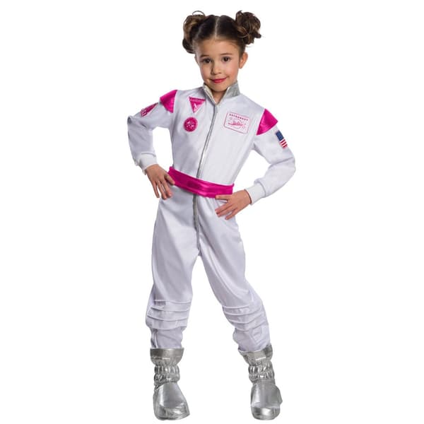 Barbie Girls Astronaut Costume White/Pink L