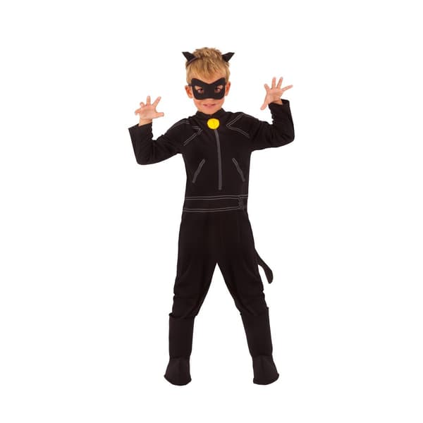 Miraculous Lady Bug Børne/børn Cat Noir kostume Black S