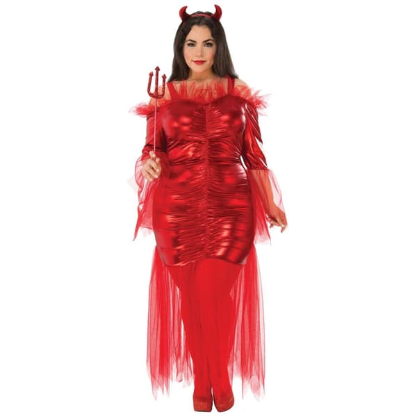 Bristol Novelty Kvinder/damer djævel kostume Red L