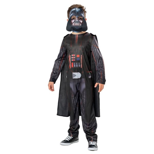 Star Wars Darth Vader-dräkt från Green Collection för barn Black 5-6 Years