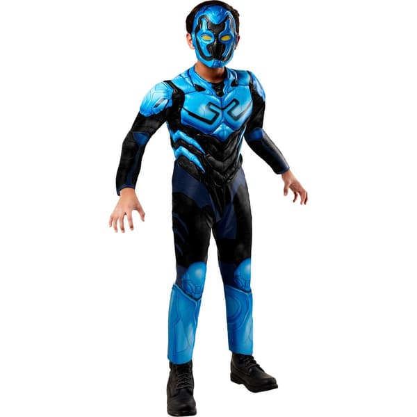 Blue Beetle Childrens/Kids Deluxe Costume Set Blue/Black 11-13 Years